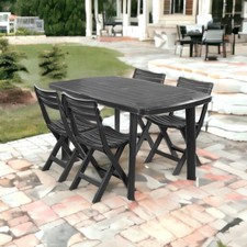 Large Collapsible Table With 4