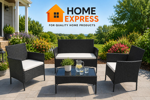 Rattan sofa set - rattan, garden