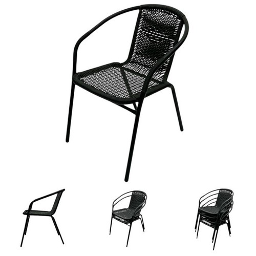 Black rattan outdoor patio - rattan,