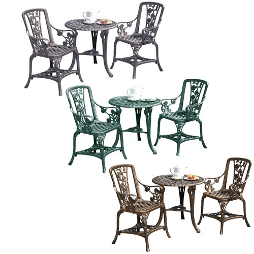 3pc garden bistro set chairs - 2,